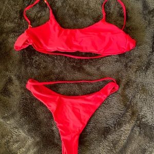 Red Thong Bikini